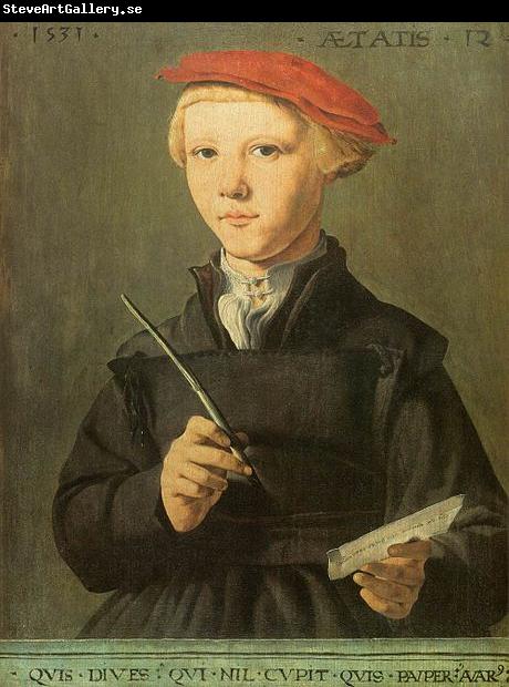 Jan van Scorel Portrait of a young scholar